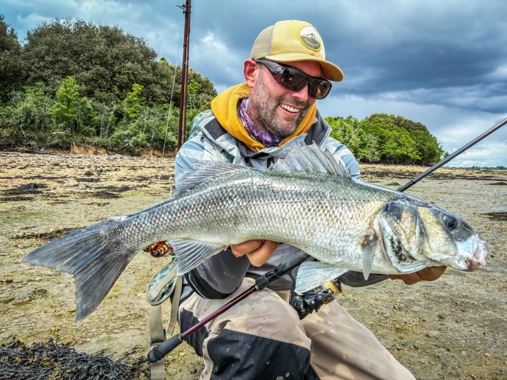 Gavin Lebreton guide de pêche du bar, début de saison, Morbihan Bretagne